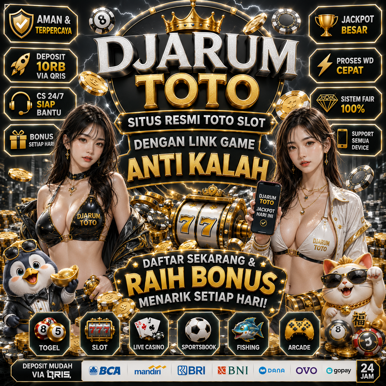 DJARUMTOTO ‡ Situs Resmi Toto Slot & Link Gluten Populer Game Anti Kalah